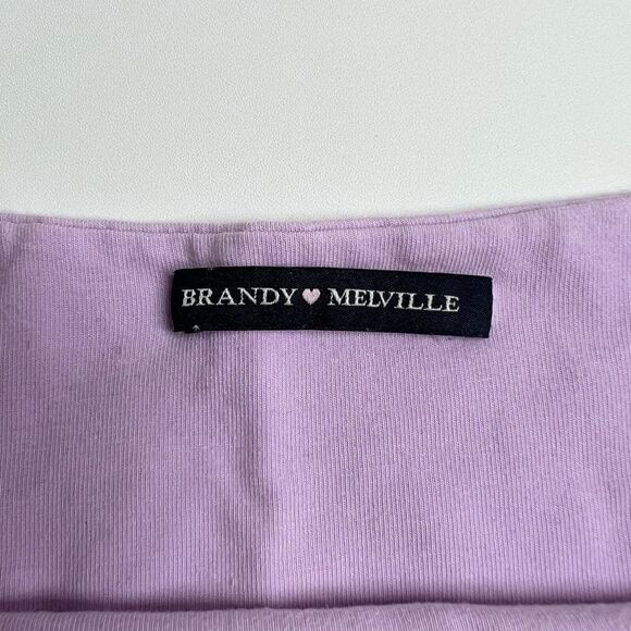 Brandy Melville crop Top Lavender Size S - Picture 7 of 9